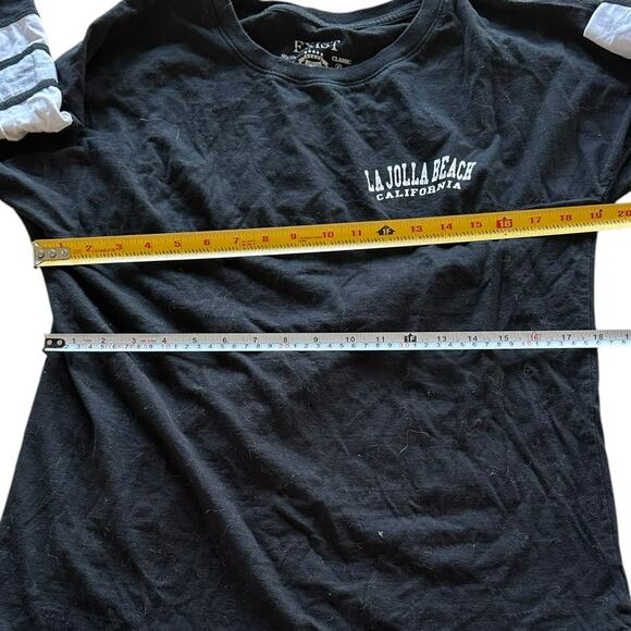 La Jolla Beach Screen Print Long Sleeve Ladies Shirt - Picture 3 of 5